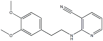 2-{[2-(3,4-dimethoxyphenyl)ethyl]amino}nicotinonitrile 구조식 이미지