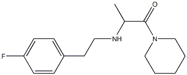 2-{[2-(4-fluorophenyl)ethyl]amino}-1-(piperidin-1-yl)propan-1-one 구조식 이미지
