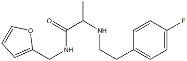 2-{[2-(4-fluorophenyl)ethyl]amino}-N-(furan-2-ylmethyl)propanamide Structure