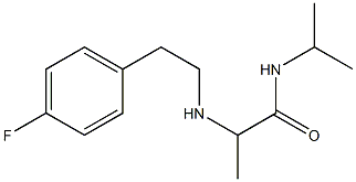 2-{[2-(4-fluorophenyl)ethyl]amino}-N-(propan-2-yl)propanamide Structure
