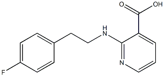 2-{[2-(4-fluorophenyl)ethyl]amino}pyridine-3-carboxylic acid 구조식 이미지
