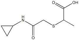 2-{[2-(cyclopropylamino)-2-oxoethyl]thio}propanoic acid 구조식 이미지