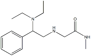2-{[2-(diethylamino)-2-phenylethyl]amino}-N-methylacetamide 구조식 이미지