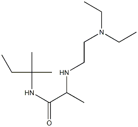 2-{[2-(diethylamino)ethyl]amino}-N-(2-methylbutan-2-yl)propanamide Structure