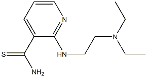 2-{[2-(diethylamino)ethyl]amino}pyridine-3-carbothioamide Structure