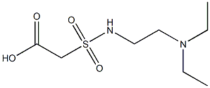 2-{[2-(diethylamino)ethyl]sulfamoyl}acetic acid 구조식 이미지