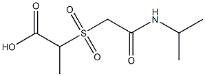 2-{[2-(isopropylamino)-2-oxoethyl]sulfonyl}propanoic acid Structure