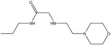 2-{[2-(morpholin-4-yl)ethyl]amino}-N-propylacetamide Structure