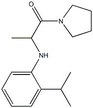 2-{[2-(propan-2-yl)phenyl]amino}-1-(pyrrolidin-1-yl)propan-1-one Structure