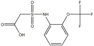 2-{[2-(trifluoromethoxy)phenyl]sulfamoyl}acetic acid 구조식 이미지