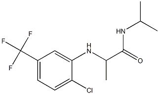 2-{[2-chloro-5-(trifluoromethyl)phenyl]amino}-N-(propan-2-yl)propanamide Structure