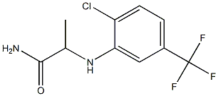 2-{[2-chloro-5-(trifluoromethyl)phenyl]amino}propanamide Structure