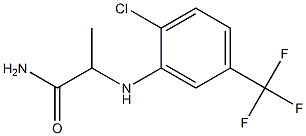 2-{[2-chloro-5-(trifluoromethyl)phenyl]amino}propanamide 구조식 이미지