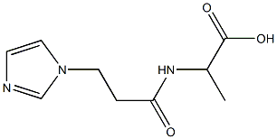 2-{[3-(1H-imidazol-1-yl)propanoyl]amino}propanoic acid 구조식 이미지