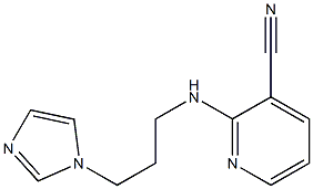 2-{[3-(1H-imidazol-1-yl)propyl]amino}pyridine-3-carbonitrile Structure