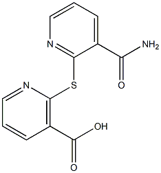 2-{[3-(aminocarbonyl)pyridin-2-yl]thio}nicotinic acid Structure