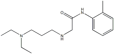 2-{[3-(diethylamino)propyl]amino}-N-(2-methylphenyl)acetamide Structure