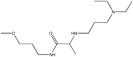 2-{[3-(diethylamino)propyl]amino}-N-(3-methoxypropyl)propanamide 구조식 이미지
