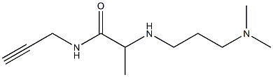 2-{[3-(dimethylamino)propyl]amino}-N-(prop-2-yn-1-yl)propanamide Structure