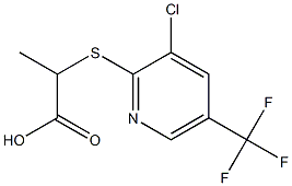 2-{[3-chloro-5-(trifluoromethyl)pyridin-2-yl]thio}propanoic acid Structure