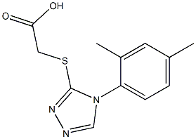 2-{[4-(2,4-dimethylphenyl)-4H-1,2,4-triazol-3-yl]sulfanyl}acetic acid Structure
