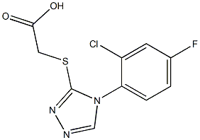 2-{[4-(2-chloro-4-fluorophenyl)-4H-1,2,4-triazol-3-yl]sulfanyl}acetic acid Structure