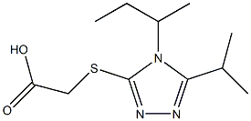 2-{[4-(butan-2-yl)-5-(propan-2-yl)-4H-1,2,4-triazol-3-yl]sulfanyl}acetic acid Structure