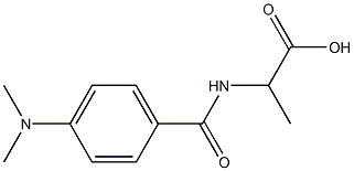 2-{[4-(dimethylamino)benzoyl]amino}propanoic acid Structure