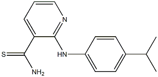 2-{[4-(propan-2-yl)phenyl]amino}pyridine-3-carbothioamide Structure