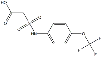 2-{[4-(trifluoromethoxy)phenyl]sulfamoyl}acetic acid 구조식 이미지