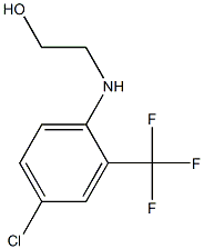 2-{[4-chloro-2-(trifluoromethyl)phenyl]amino}ethan-1-ol 구조식 이미지