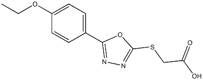 2-{[5-(4-ethoxyphenyl)-1,3,4-oxadiazol-2-yl]sulfanyl}acetic acid 구조식 이미지