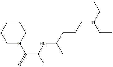 2-{[5-(diethylamino)pentan-2-yl]amino}-1-(piperidin-1-yl)propan-1-one 구조식 이미지