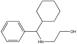 2-{[cyclohexyl(phenyl)methyl]amino}ethan-1-ol 구조식 이미지
