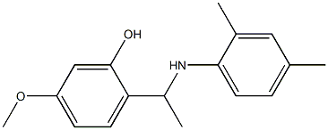 2-{1-[(2,4-dimethylphenyl)amino]ethyl}-5-methoxyphenol Structure