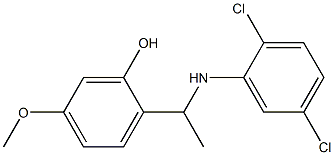 2-{1-[(2,5-dichlorophenyl)amino]ethyl}-5-methoxyphenol Structure