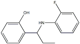 2-{1-[(2-fluorophenyl)amino]propyl}phenol Structure