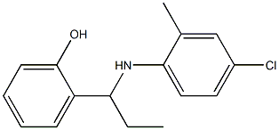 2-{1-[(4-chloro-2-methylphenyl)amino]propyl}phenol 구조식 이미지