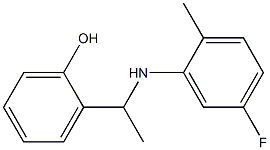 2-{1-[(5-fluoro-2-methylphenyl)amino]ethyl}phenol 구조식 이미지