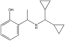 2-{1-[(dicyclopropylmethyl)amino]ethyl}phenol Structure