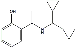 2-{1-[(dicyclopropylmethyl)amino]ethyl}phenol 구조식 이미지