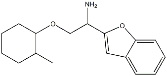 2-{1-amino-2-[(2-methylcyclohexyl)oxy]ethyl}-1-benzofuran Structure