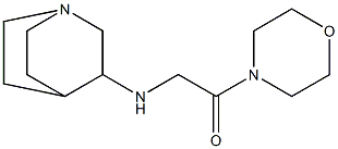 2-{1-azabicyclo[2.2.2]octan-3-ylamino}-1-(morpholin-4-yl)ethan-1-one Structure