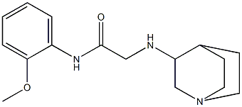 2-{1-azabicyclo[2.2.2]octan-3-ylamino}-N-(2-methoxyphenyl)acetamide 구조식 이미지