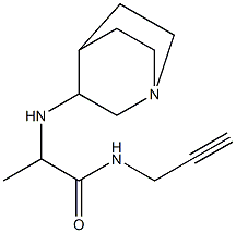 2-{1-azabicyclo[2.2.2]octan-3-ylamino}-N-(prop-2-yn-1-yl)propanamide 구조식 이미지