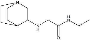 2-{1-azabicyclo[2.2.2]octan-3-ylamino}-N-ethylacetamide Structure