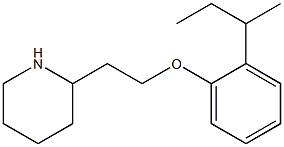 2-{2-[2-(butan-2-yl)phenoxy]ethyl}piperidine Structure