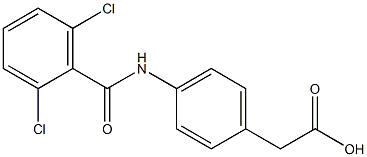 2-{4-[(2,6-dichlorobenzene)amido]phenyl}acetic acid 구조식 이미지