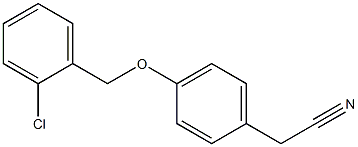 2-{4-[(2-chlorophenyl)methoxy]phenyl}acetonitrile Structure