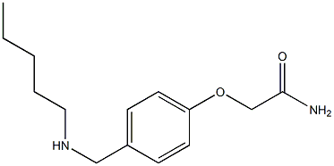2-{4-[(pentylamino)methyl]phenoxy}acetamide 구조식 이미지